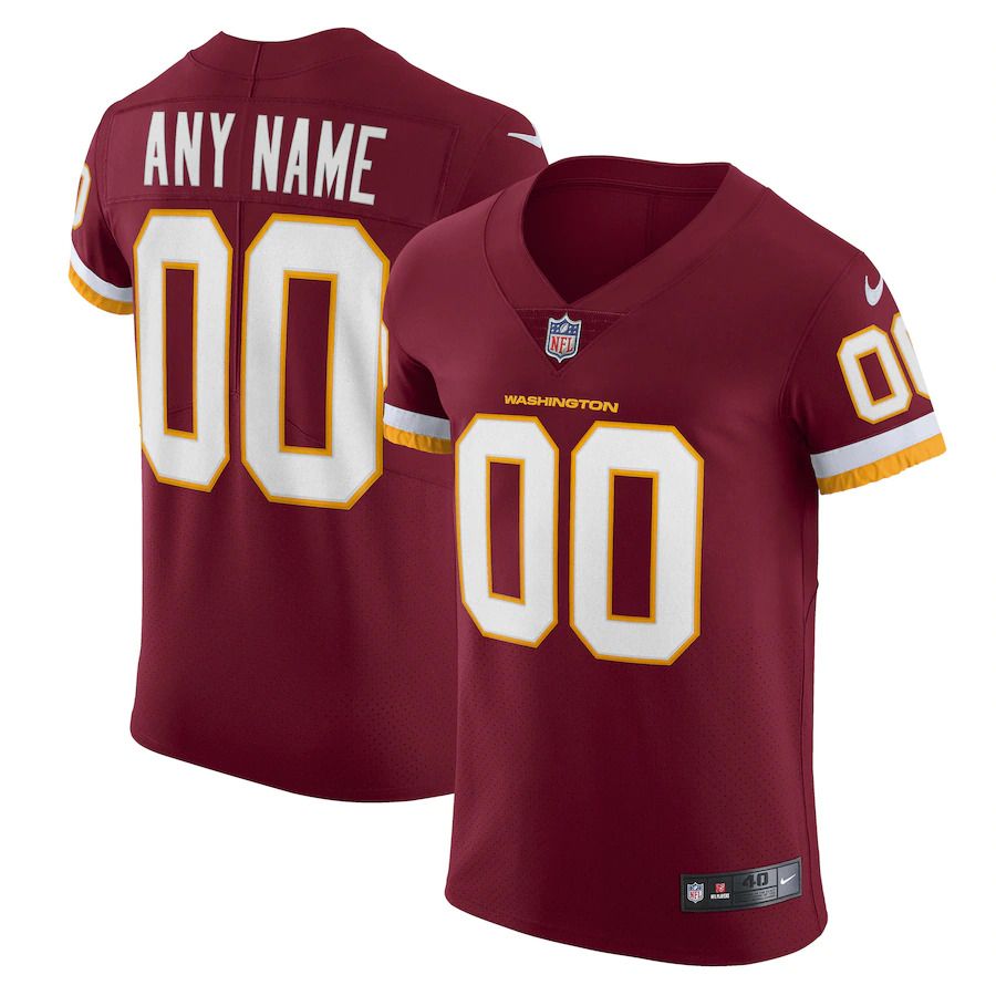 Men Washington Redskins Nike Burgundy Vapor Elite Custom NFL Jersey->customized nfl jersey->Custom Jersey